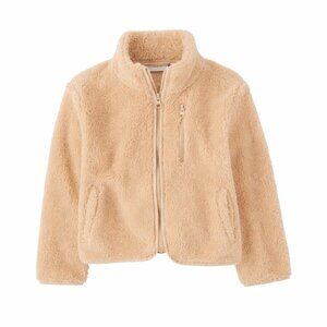 *NWT* The Children's Place Girls Teddy Sherpa Coat Brown Sierra Tan Size L 10/12